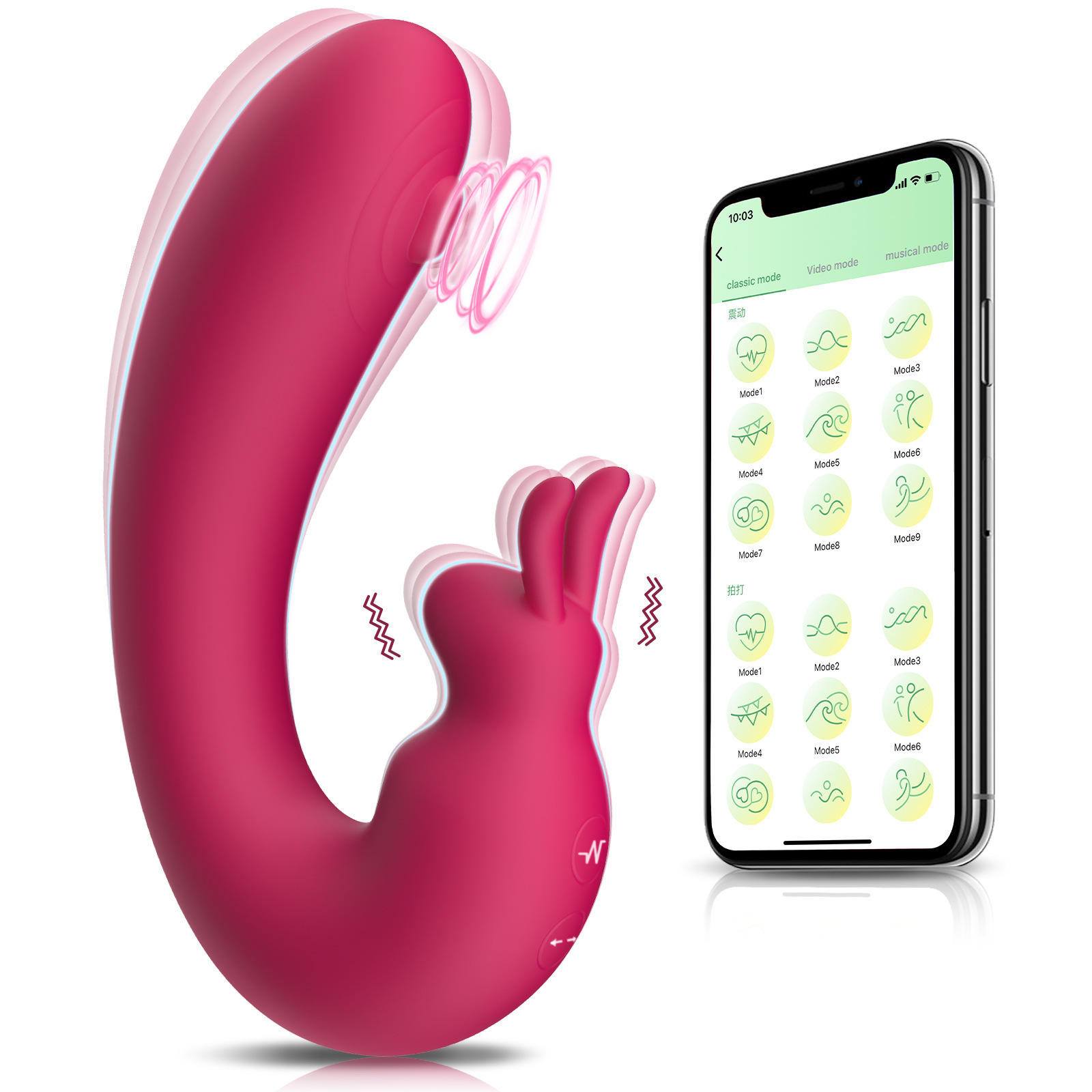 Blaze Bunny Thumper Rechargeable Silicone Vibrator
