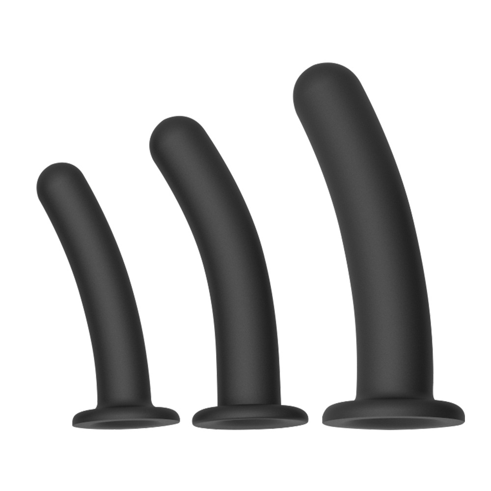 Silicone anal plug set, suitable for both men and women, self-stimulation device, fake penis, anal plug, adult novelty item.